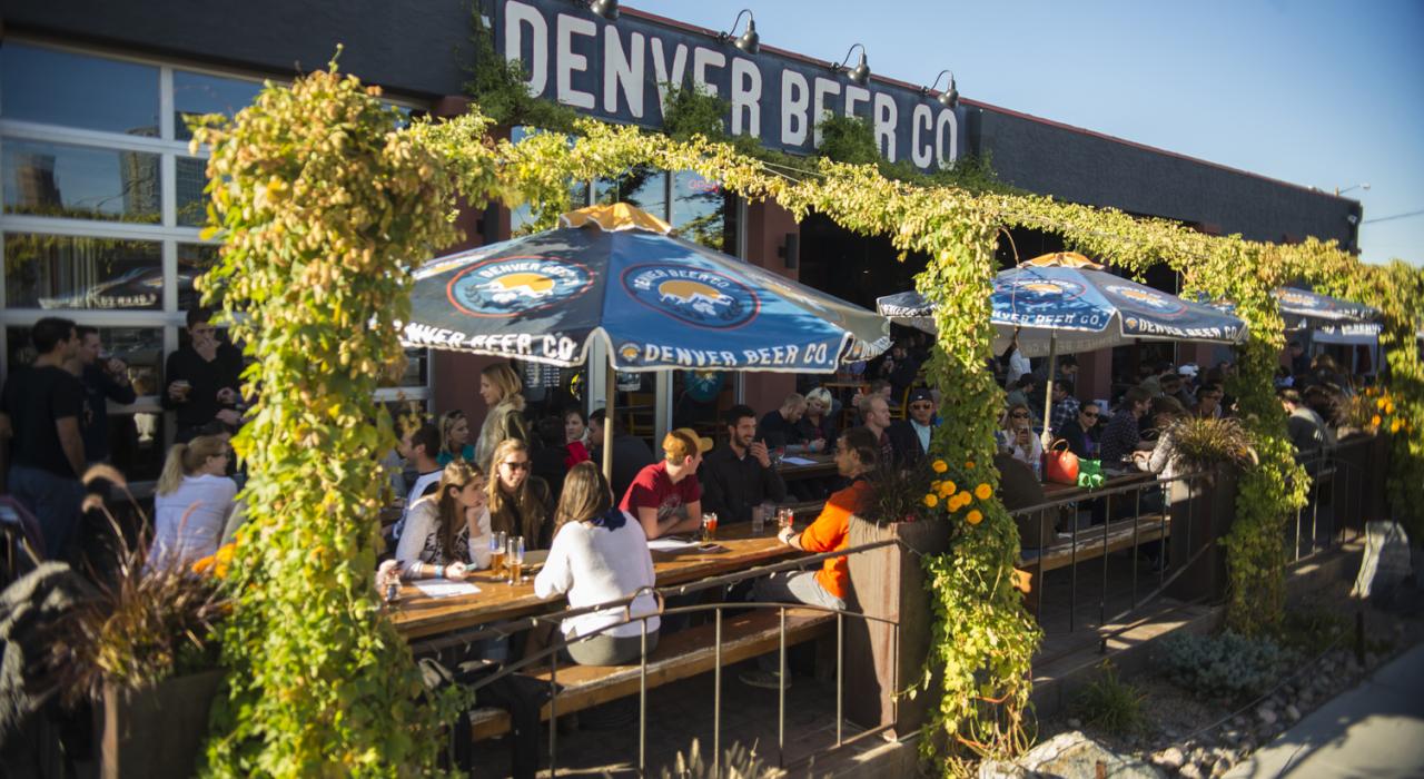 Enjoying the city’s signature craft beer at Denver Beer Company