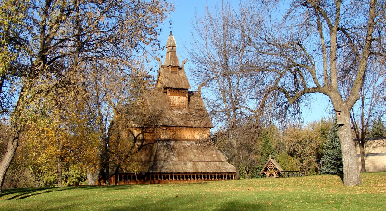  The Hopperstad Stave Church at the Hjemkomst Center 