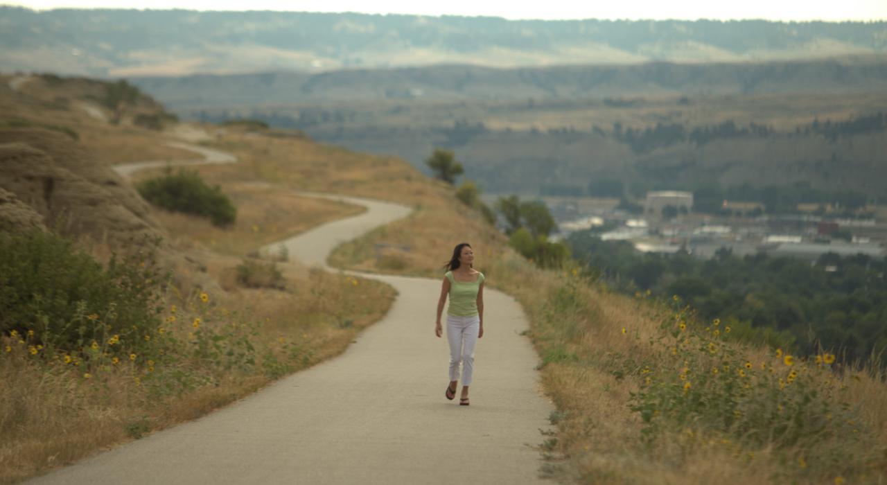 Ruta de senderismo cerca de Billings, Montana
