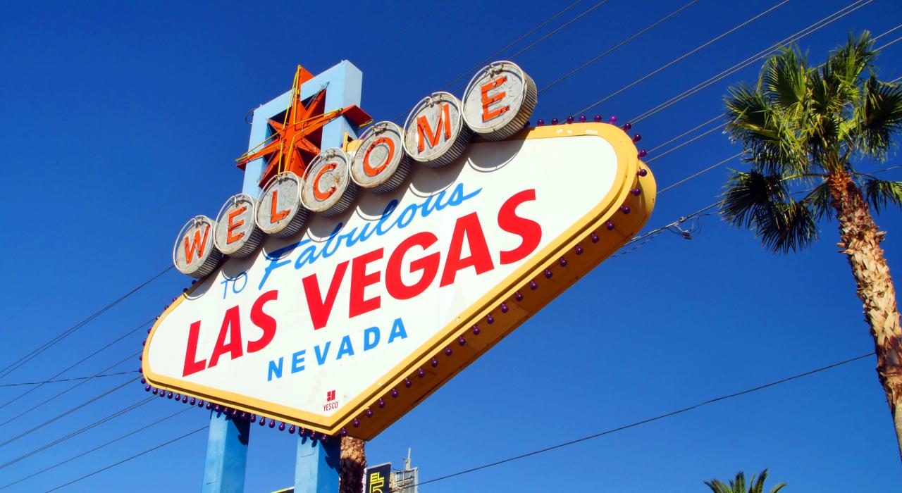 The iconic Las Vegas welcome sign