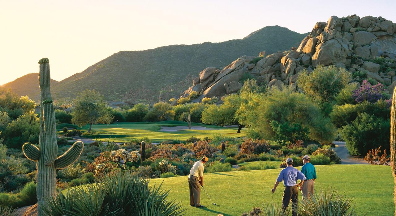 A round of golf enhanced by stunning surroundings at The Boulders Golf Club 
