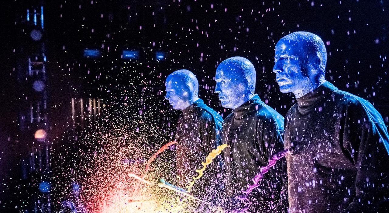 Blue Man Group bursts with fresh color and vibrant sound
