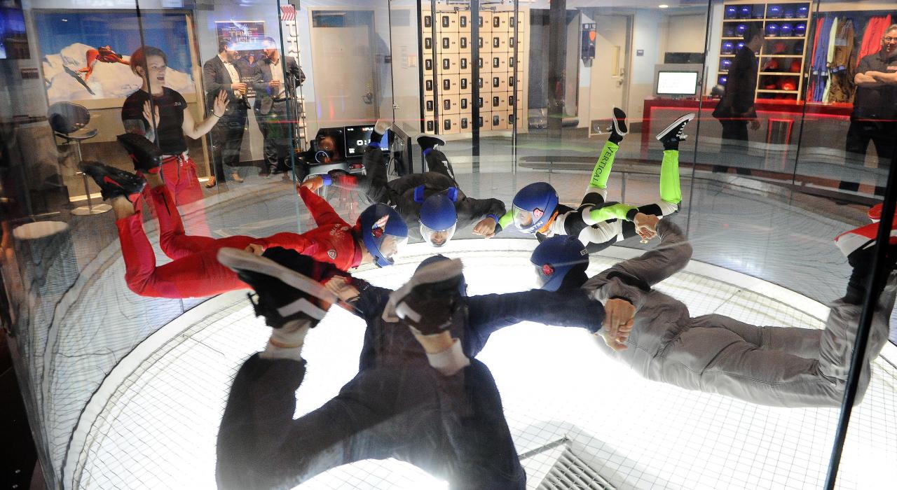 Indoor skydiving at iFly Paramus in Bergen County, New Jersey