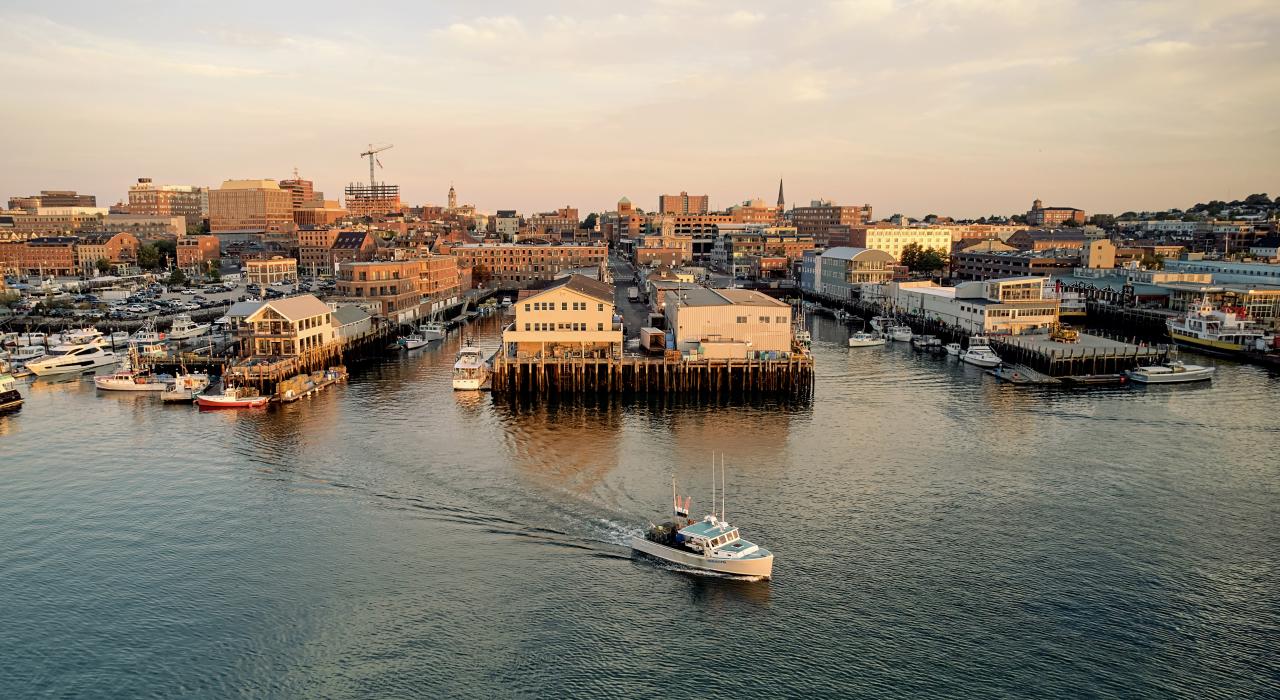 Quais animés de Portland, Maine