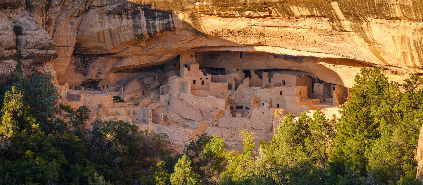 Puebloan cliff dwellings at Mesa Verde National Park
